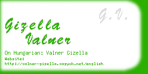 gizella valner business card